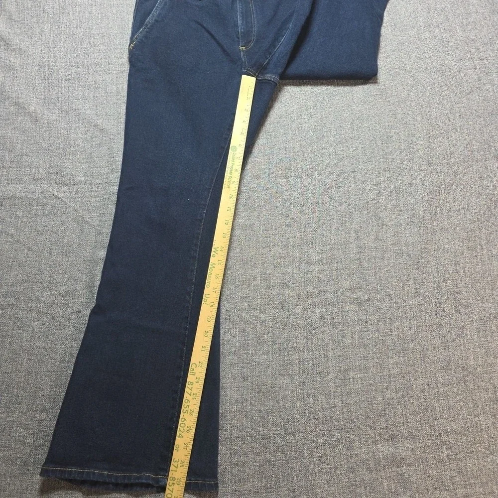 MICHAEL KORS Women's 12 Selma Flare Leg High-Rise Jeans Dark Wash Blue Denim